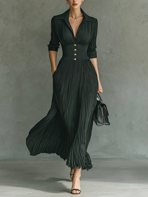 Maéline - Chic Fitted Waist Dress