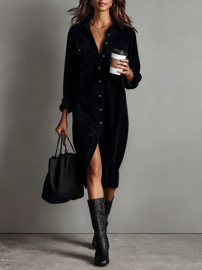 Aurovia | Chic Flared Hem Dress